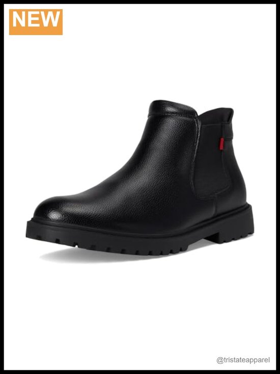 Other - Hands-Free Step-In Ankle Boots Faux Leather Round Toe Derby Style